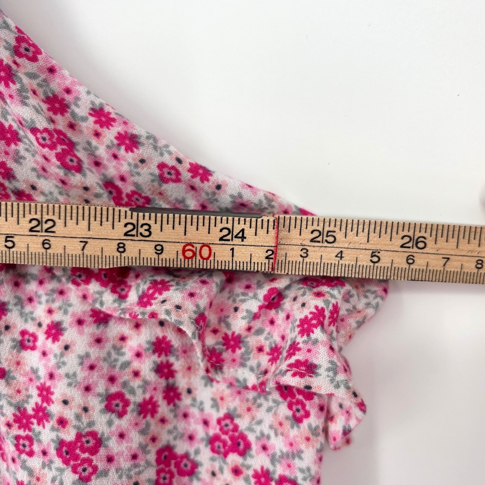 NWT City Chic Pink Foolish Ditsy Floral Ruffle Strap Tie Front Dress sz 24W - Picture 10 of 12